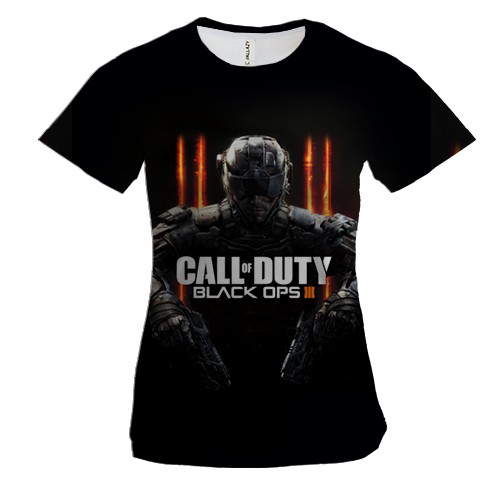 Женская 3D футболка "Call of Duty"