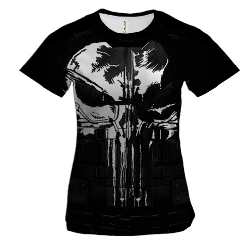 Жіноча 3D футболка "Punisher"