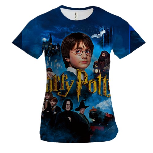 Жіноча 3D футболка "Гаррі Поттер"