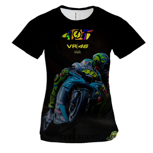 Жіноча 3D футболка з Валентино Россі