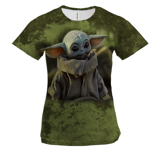 Жіноча 3D футболка Малюк Грогу