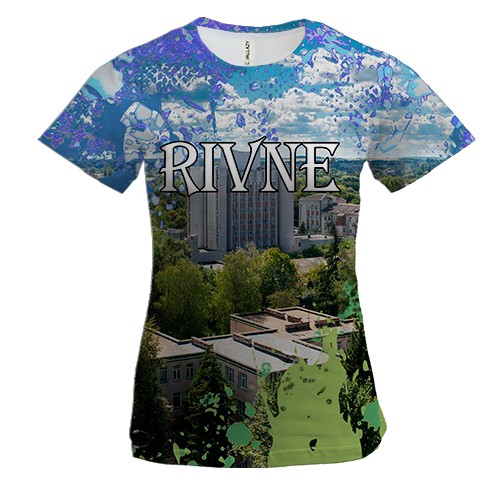 Женская 3D футболка Rivne