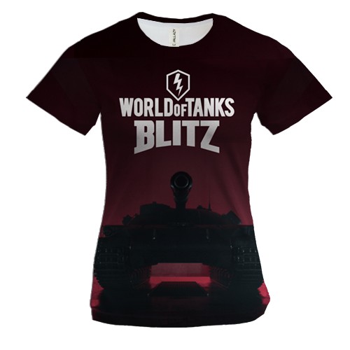 Женская 3D футболка "World of Tanks"