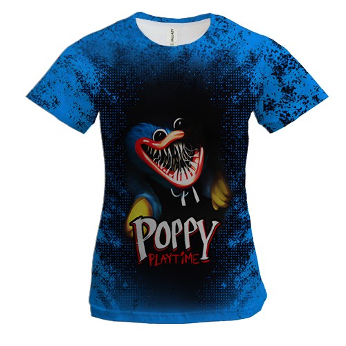 Женская 3D футболка Poppy Playtime