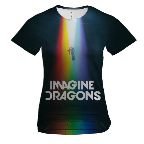 Женская 3D футболка Imagine Dragons Evolve