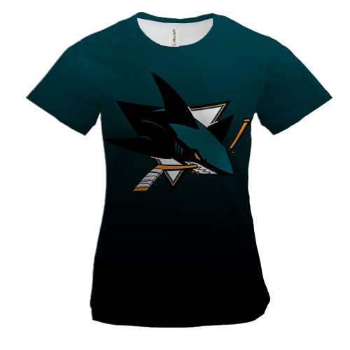 Женская 3D футболка San Jose Sharks