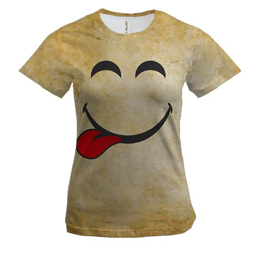 Женская 3D футболка «Мы на позитиве»