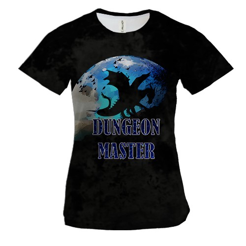 Женская 3D футболка Dungeon Master