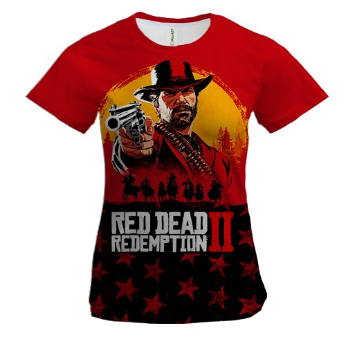 Женская 3D футболка Red Dead Redemption 2 (2)