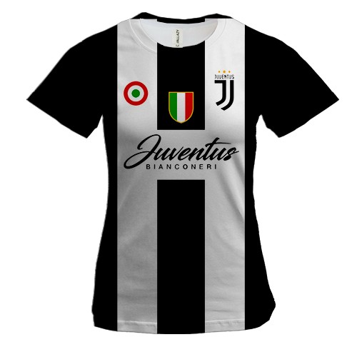 Жіноча 3D футболка форма ФК Ювентус
