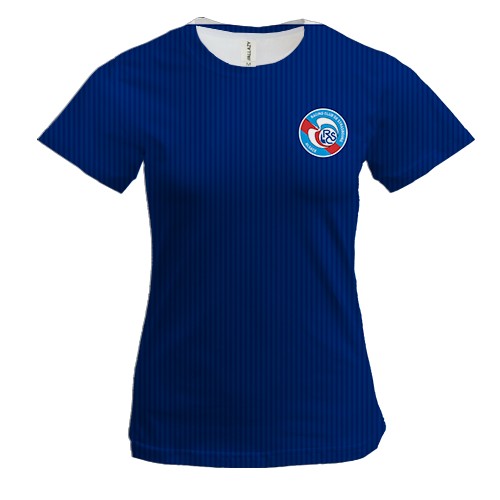 Жіноча 3D футболка форма ФК Страсбург