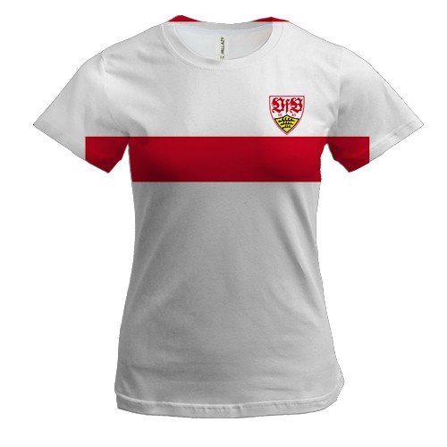 Женская 3D футболка форма ФК Штутгарт