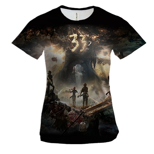 Жіноча 3D футболка Clair Obscur: Expedition 33 - Monolith