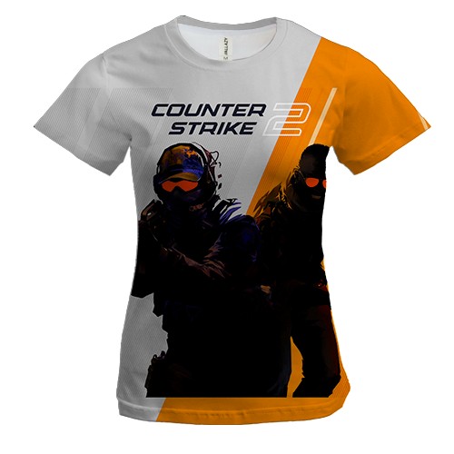 Женская 3D футболка Counter-Strike 2