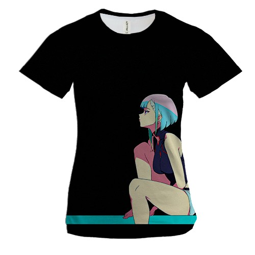 Жіноча 3D футболка Lucy - Cyberpunk2077