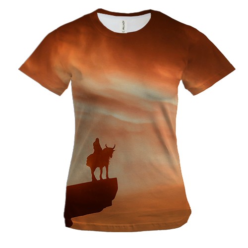 Жіноча 3D футболка Elden Ring clouds