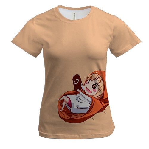 Женская 3D футболка Двуличная сестрёнка Умару!