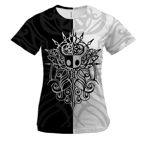 Жіноча 3D футболка Hollow Knight: Silksong, logo