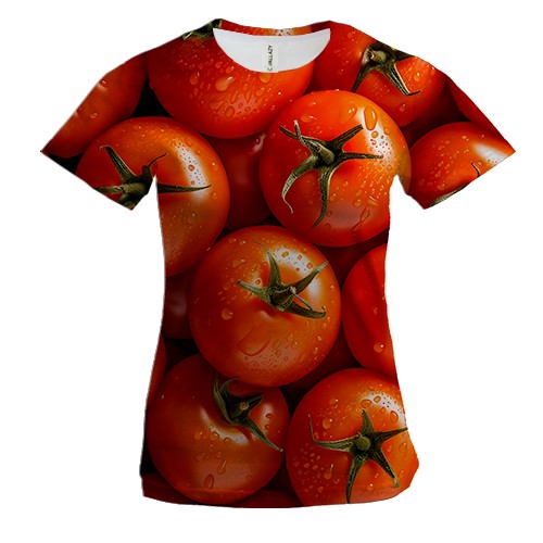 Жіноча 3D футболка з томатами