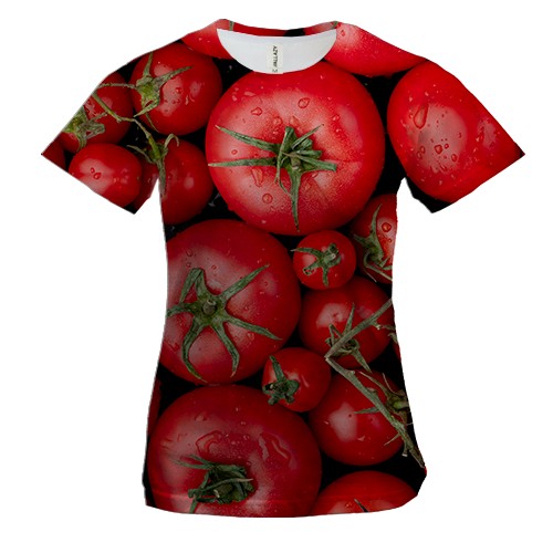 Жіноча 3D футболка з помідорами