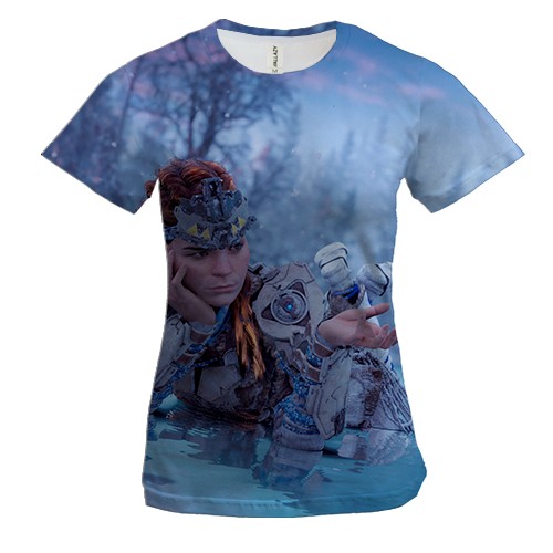 Женская 3D футболка Aloy - Horizon Forbidden West