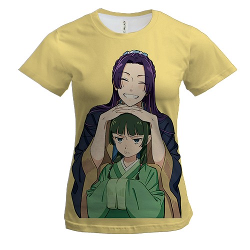 Женская 3D футболка Джинши и Маомао - Монолог фармацевта