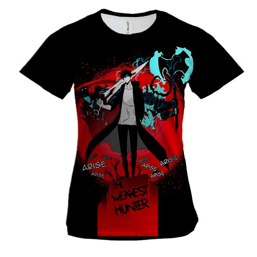 Жіноча 3D футболка Тільки я візьму новий рівень, Solo Leveling