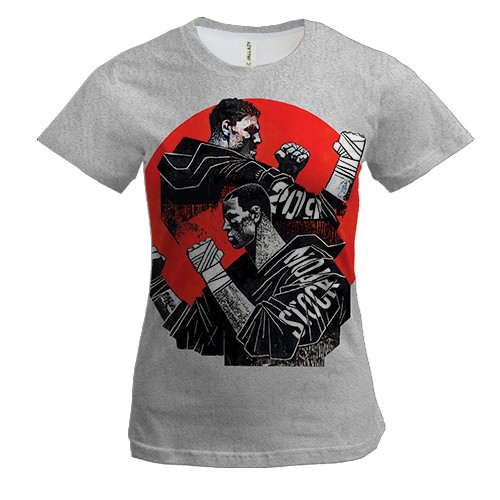 Женская 3D футболка Кикбоксеры