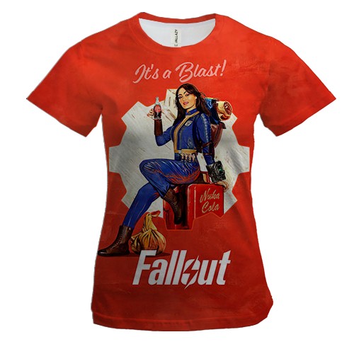 Женская 3D футболка Fallout Series - Lucy