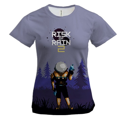 Женская 3D футболка Risk Of Rain 2