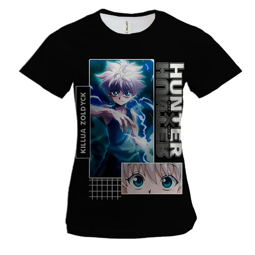 Жіноча 3D футболка Killua - Hunter x Hunter