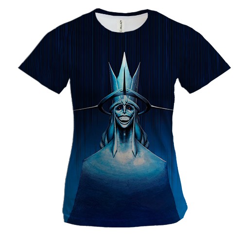 Женская 3D футболка Solo Leveling - God statue