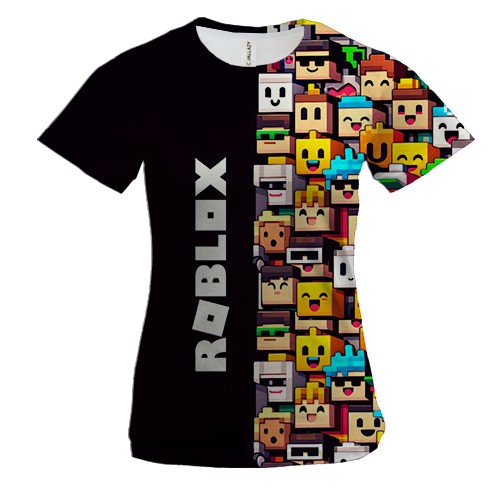 Жіноча 3D футболка Roblox lego