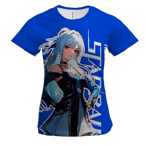 Женская 3D футболка Jingliu - Honkai: Star Rail
