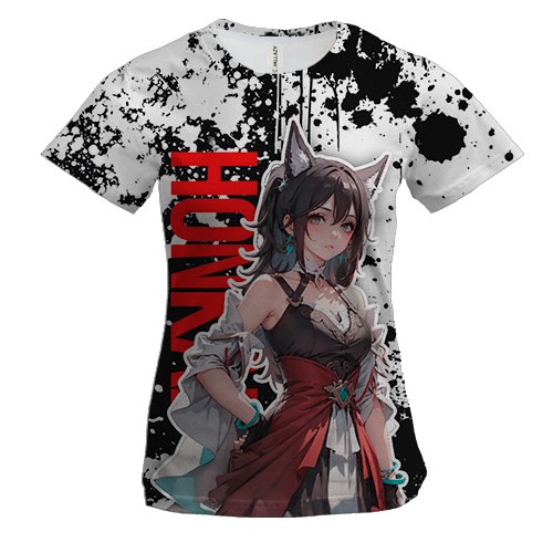 Женская 3D футболка Tingyun - Honkai: Star Rail