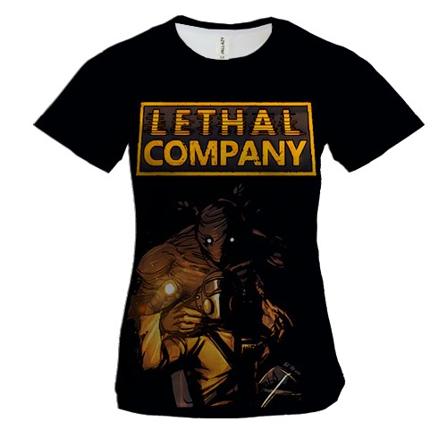 Женская 3D футболка Lethal Company