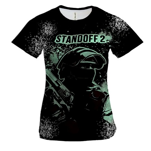 Женская 3D футболка STANDOFF 2 (Силуэт)