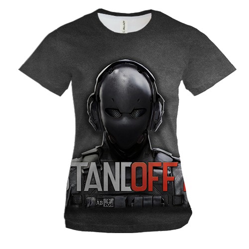 Жіноча 3D футболка STANDOFF 2 (в маске)