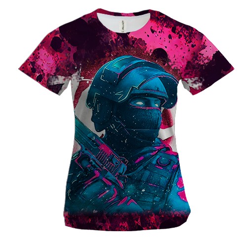 Женская 3D футболка STANDOFF 2 (Pink)