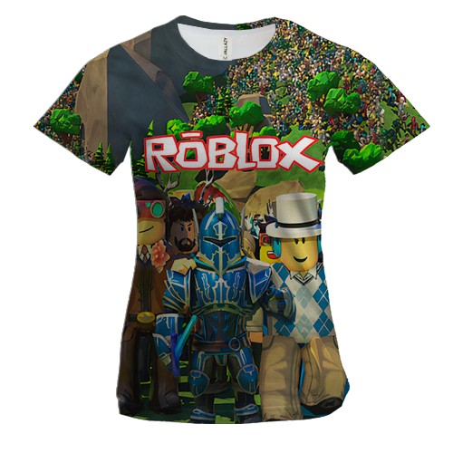 Жіноча 3D футболка Персонажі світів - Roblox