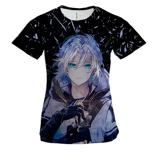 Жіноча 3D футболка Albedo - Genshin Impact