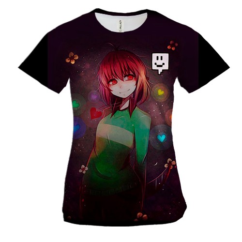 Жіноча 3D футболка Мила Чара - Undertale