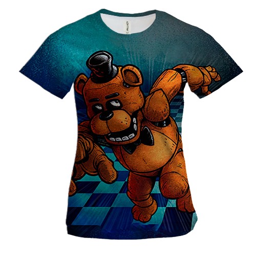 Жіноча 3D футболка Фредді Фазбер - Five Nights at Freddy