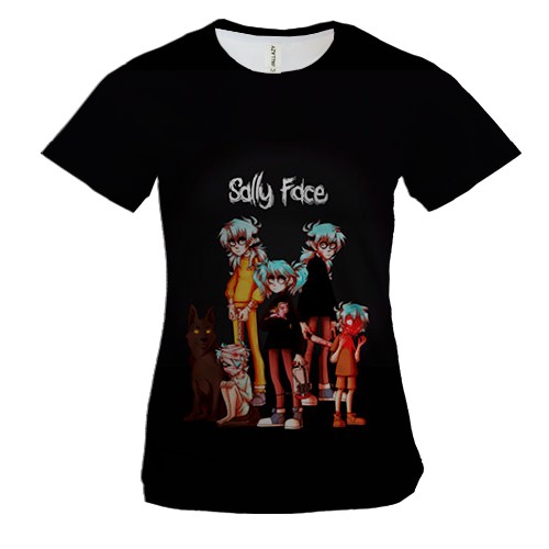 Жіноча 3D футболка Саллі в різному віці - SALLY FACE