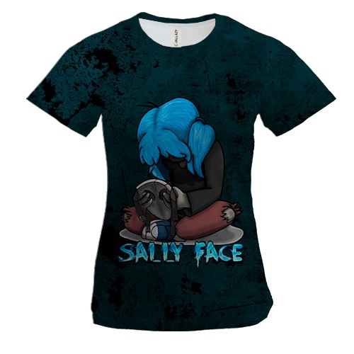 Женская 3D футболка Грустный Салли - SALLY FACE