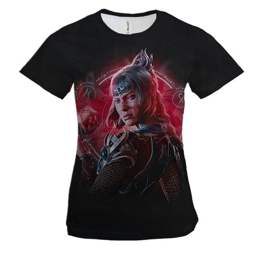 Женская 3D футболка Шэдоухарт - Baldur