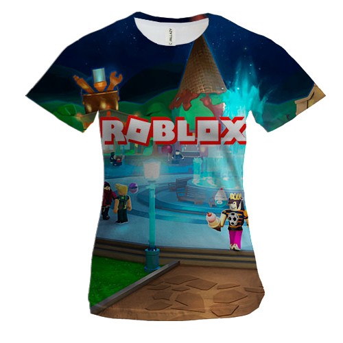 Женская 3D футболка Roblox (1)