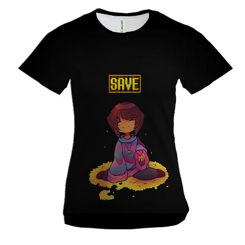 Женская 3D футболка Undertale - Frisk