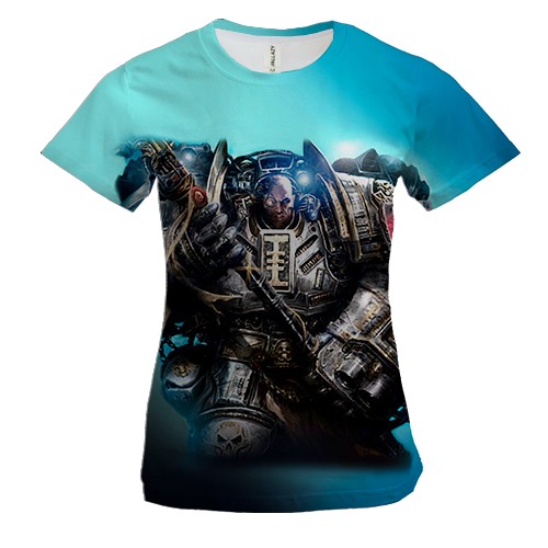 Женская 3D футболка Gray Knights - WH40k