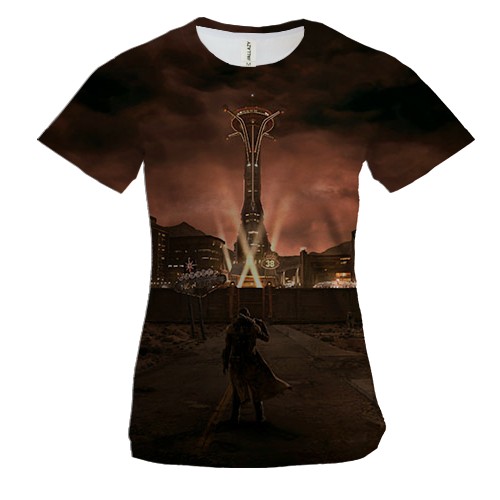 Женская 3D футболка Fallout - New Vegas